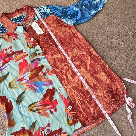 NWT Soft Surroundings Hermosa Tunic Button Up Shirt - Picture 8 of 10